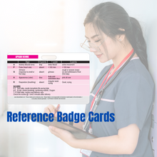 Load image into Gallery viewer, APGAR Score Reference and Newborn Assessment Horizontal Badge Card
