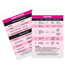 Load image into Gallery viewer, APGAR Score Reference and Newborn Assessment Vertical Badge Card
