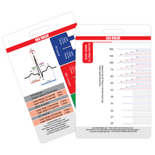 Load image into Gallery viewer, EKG Ruler Vertical Badge Card Tool - ECG and Electrocardiogram Ruler
