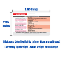 Load image into Gallery viewer, EKG Horizontal Badge 6 Card Set w/ Bonus Cheat Sheets!
