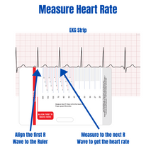 Load image into Gallery viewer, EKG Horizontal Badge 6 Card Set w/ Bonus Cheat Sheets!
