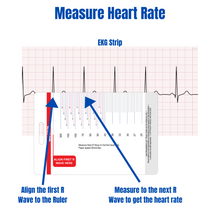 Load image into Gallery viewer, EKG Vertical Badge 6 Card Set w/ Bonus Cheat Sheets!
