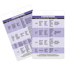 Load image into Gallery viewer, IV (Intravenous) Solution Reference Vertical Badge Card
