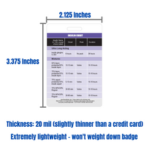 Load image into Gallery viewer, Insulin Reference Chart Vertical Badge Card
