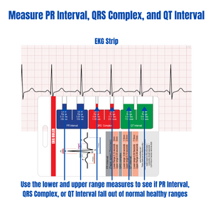 EKG Vertical Badge 6 Card Set w/ Bonus Cheat Sheets!