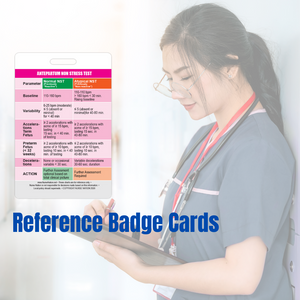 Antepartum Non Stress Test Reference Vertical Badge Card