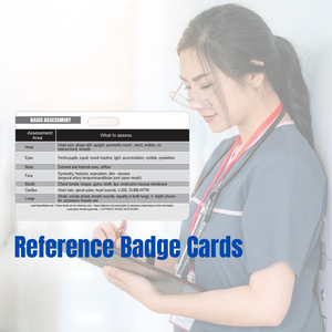 Basic Patient Assessment Reference Horizontal Badge Card