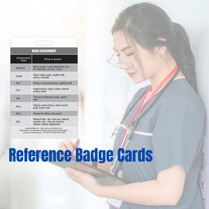 Basic Patient Assessment Reference Vertical Badge Card