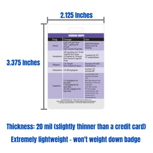 Load image into Gallery viewer, Nurse Nation 30 Vertical Badge Reference Cards Set - Nursing, Lab Values, EKG, Vitals, and More! (Bonus Cheat Sheets)
