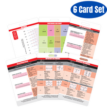 Load image into Gallery viewer, EKG Vertical Badge 6 Card Set w/ Bonus Cheat Sheets!
