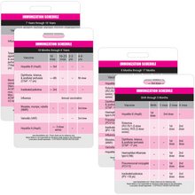 Load image into Gallery viewer, Immunization (Vaccination) Schedule Vertical Badge Cards
