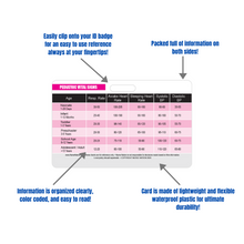 Load image into Gallery viewer, Pediatric Vital Signs Horizontal Badge Card
