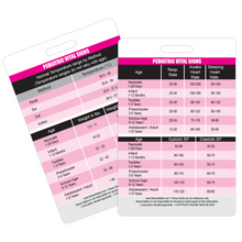 Load image into Gallery viewer, Pediatric Vital Signs Vertical Badge Card
